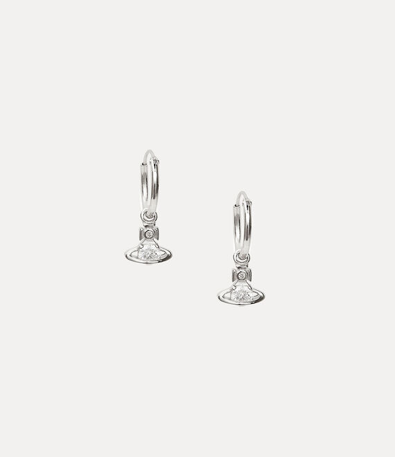 Vivienne Westwood Nina Sparkle Earrings in PLATINUM/WHITE CZ